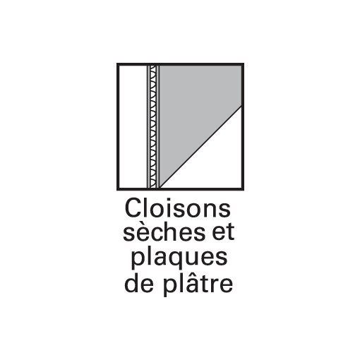 Cheville de fixation pour goulottes, plinthes